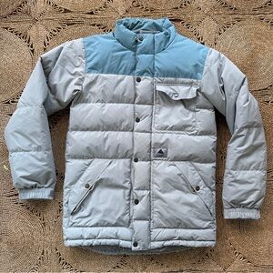 Burton Heritage Gray and Blue Down Jacket